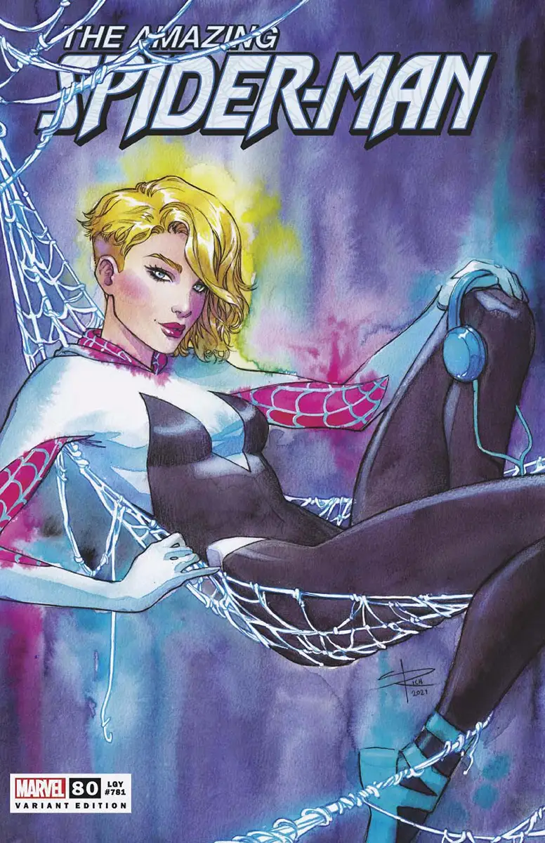 Close-up of Amazing Spider-Man #80 comic book by Unknown Comics, Sabine Rich exclusive variant cover, showing Spider-Man artwork.