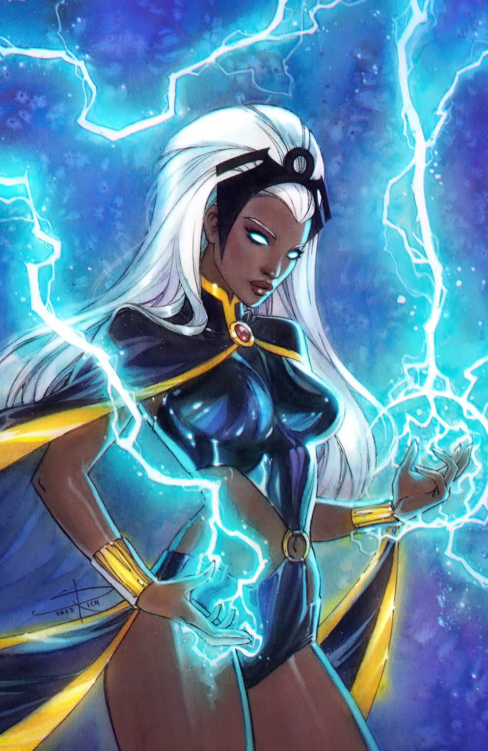 Exclusive Storm #1 comic book by Unknown Comic Books, Virgin Variant cover featuring vibrant comic art.