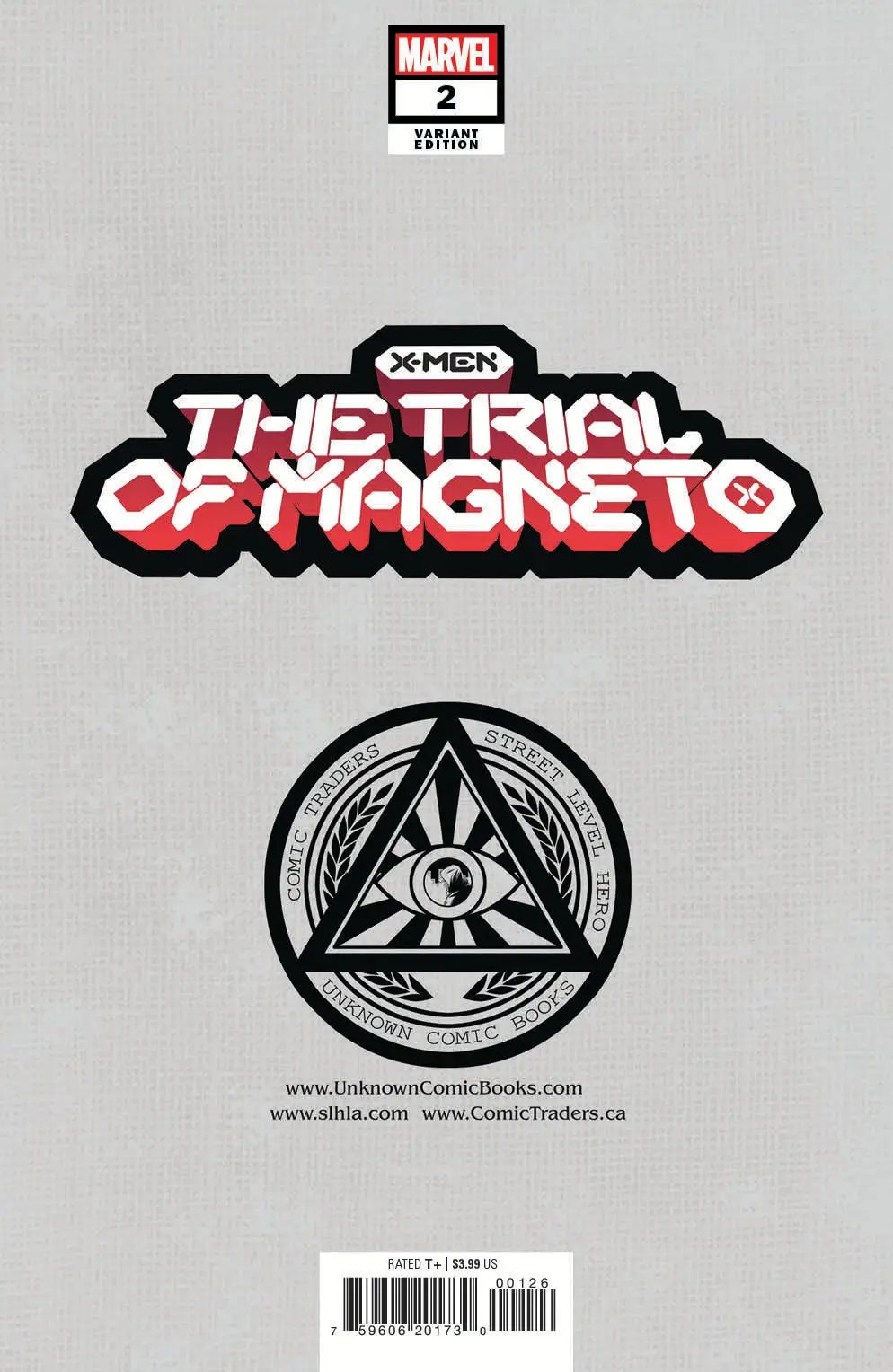 Cover of X-Men Trial of Magneto #2 comic book by Unknown Comic Books, featuring Magneto in a dynamic action pose.
