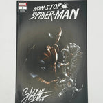 Signed Non-Stop Spider-Man #3 comic book by Gabriele Dell'Otto, featuring exclusive variant cover, from Unknown Comics.
