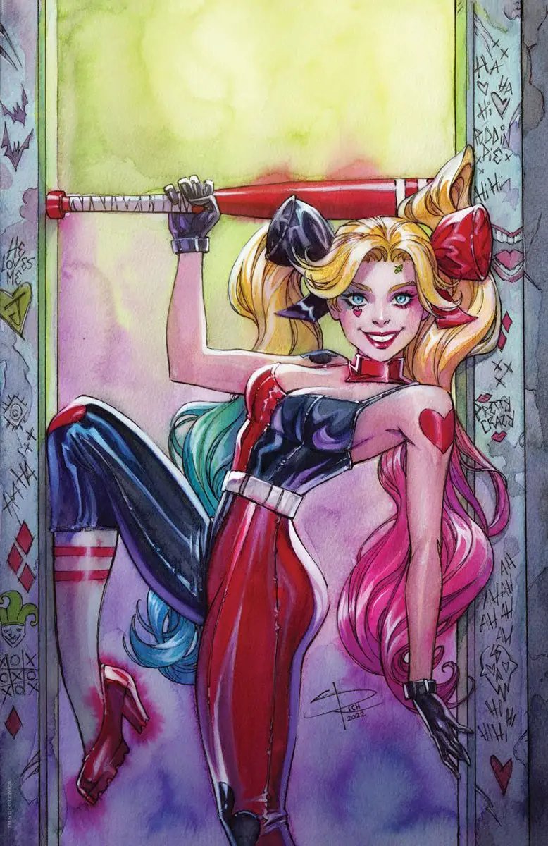 Harley Quinn 30th Anniversary Special #1 comic book by Unknown Comics featuring a foil virgin variant cover, illustrated by Sabine Rich.