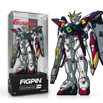 FiGPiN Wing Gundam Zero figure from Gundam series, detailed character design, with bold colors and iconic pose.
