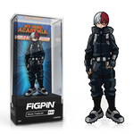 FiGPiN My Hero Academia Shoto Todoroki collectible pin from World Heroes Mission, featuring detailed character design and branding