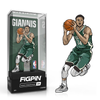 NBA Giannis Antetokounmpo FiGPiN sports collectible figure by THE MIGHTY HOBBY SHOP, featuring detailed design and team jersey.