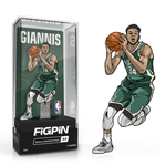 NBA Giannis Antetokounmpo FiGPiN sports collectible figure by THE MIGHTY HOBBY SHOP, featuring detailed design and team jersey.