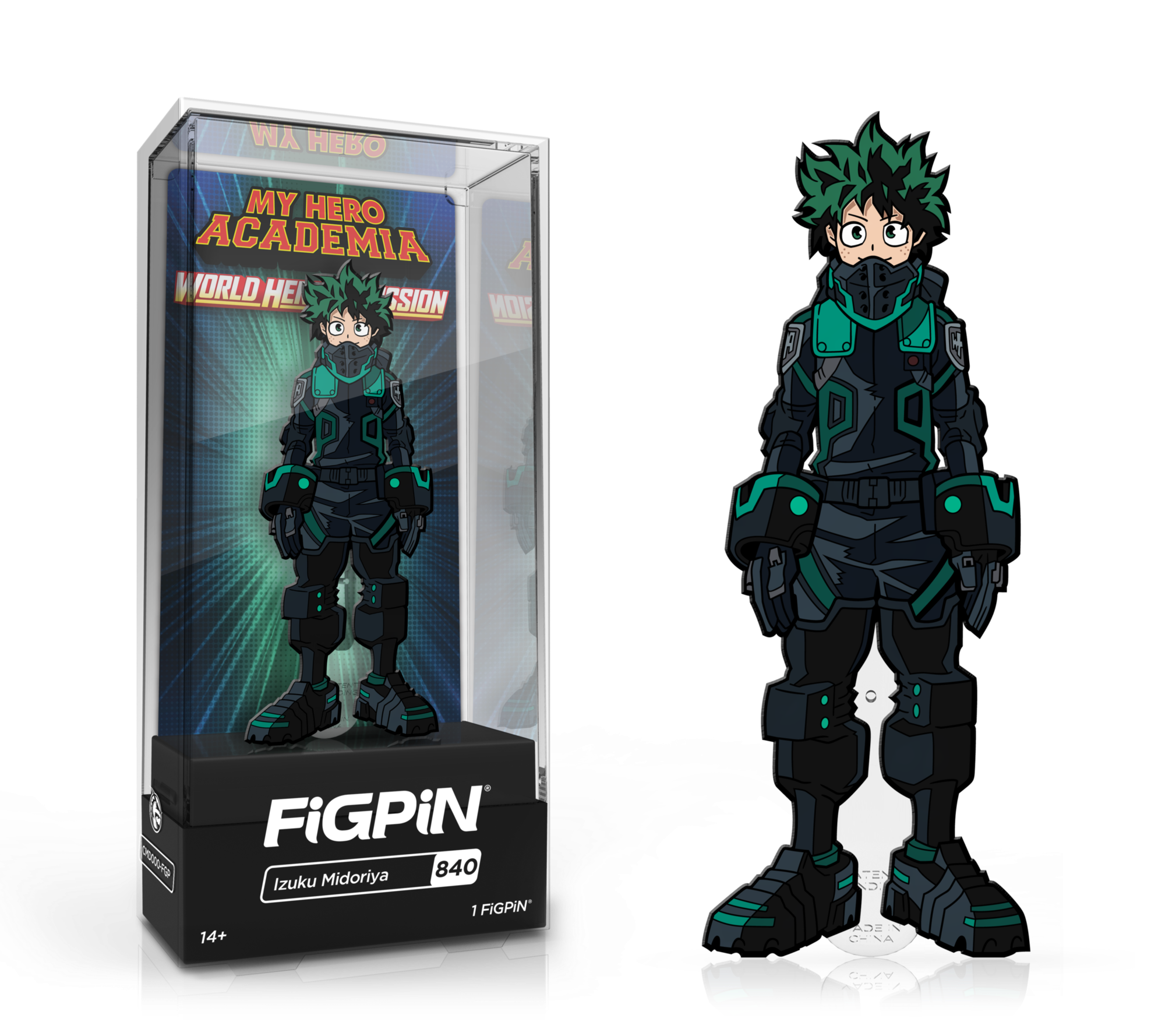 FiGPiN: My Hero Academia: World Heroes Mission - Izuku Midoriya (840) by THE MIGHTY HOBBY SHOP