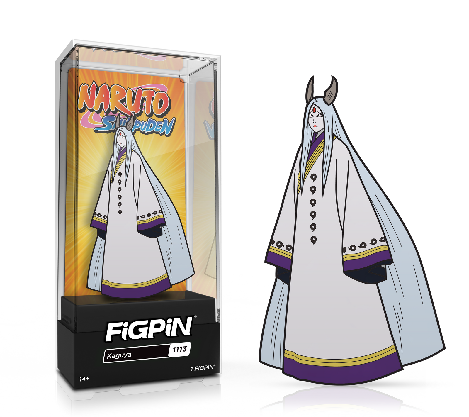 FiGPiN Anime: Naruto - Kaguya (1113) 3-Inch Enamel Pin by THE MIGHTY HOBBY SHOP