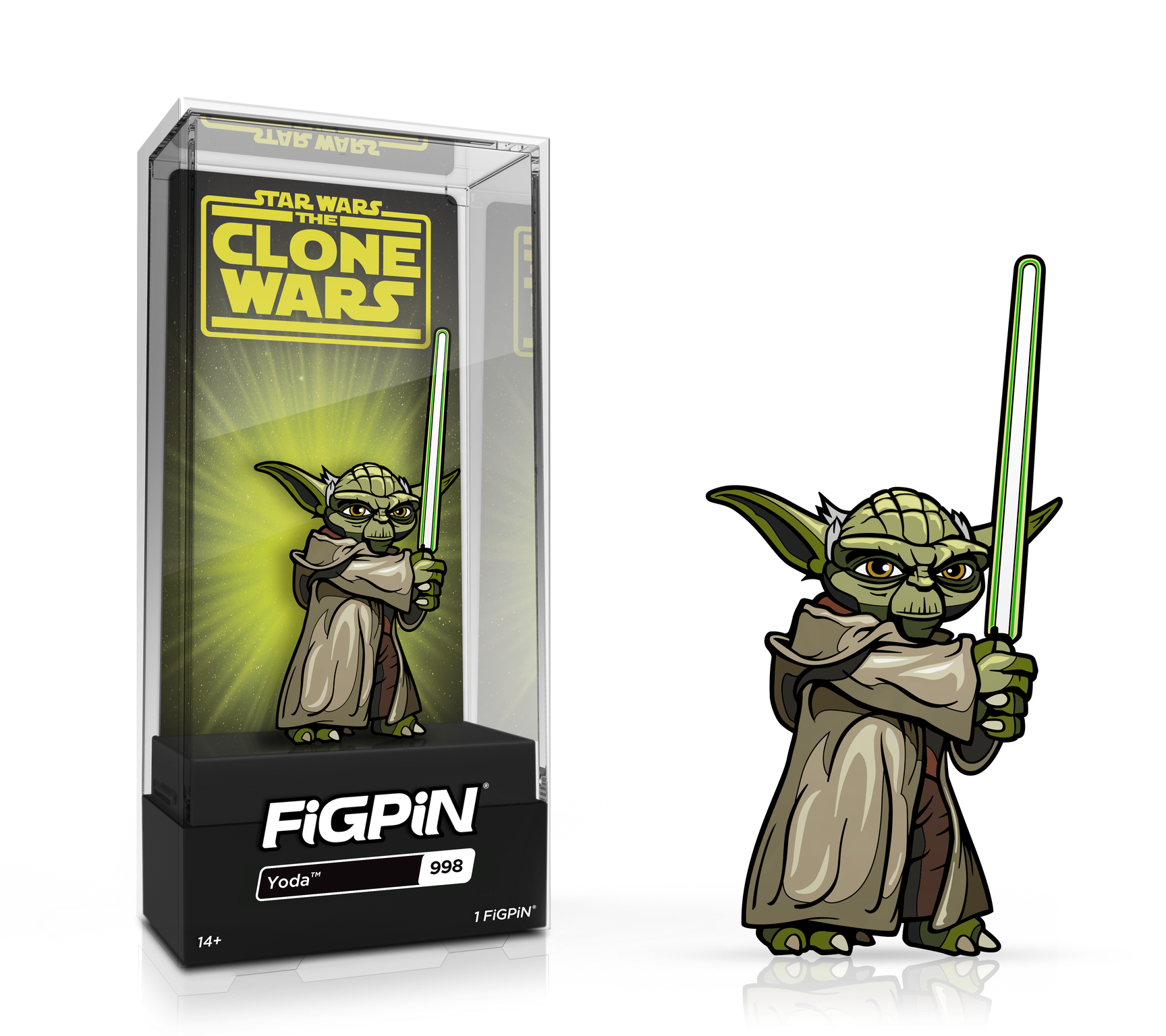 FiGPiN: Star Wars: The Clone Wars™ -Yoda™ (998) by THE MIGHTY HOBBY SHOP