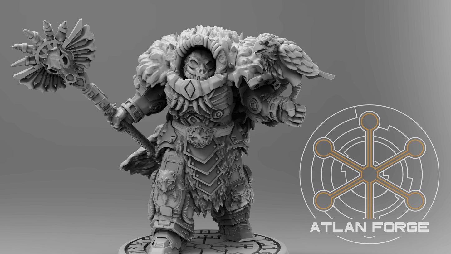 3d Printed Asgardian Storm Priest by Atlan Forge Miniatures