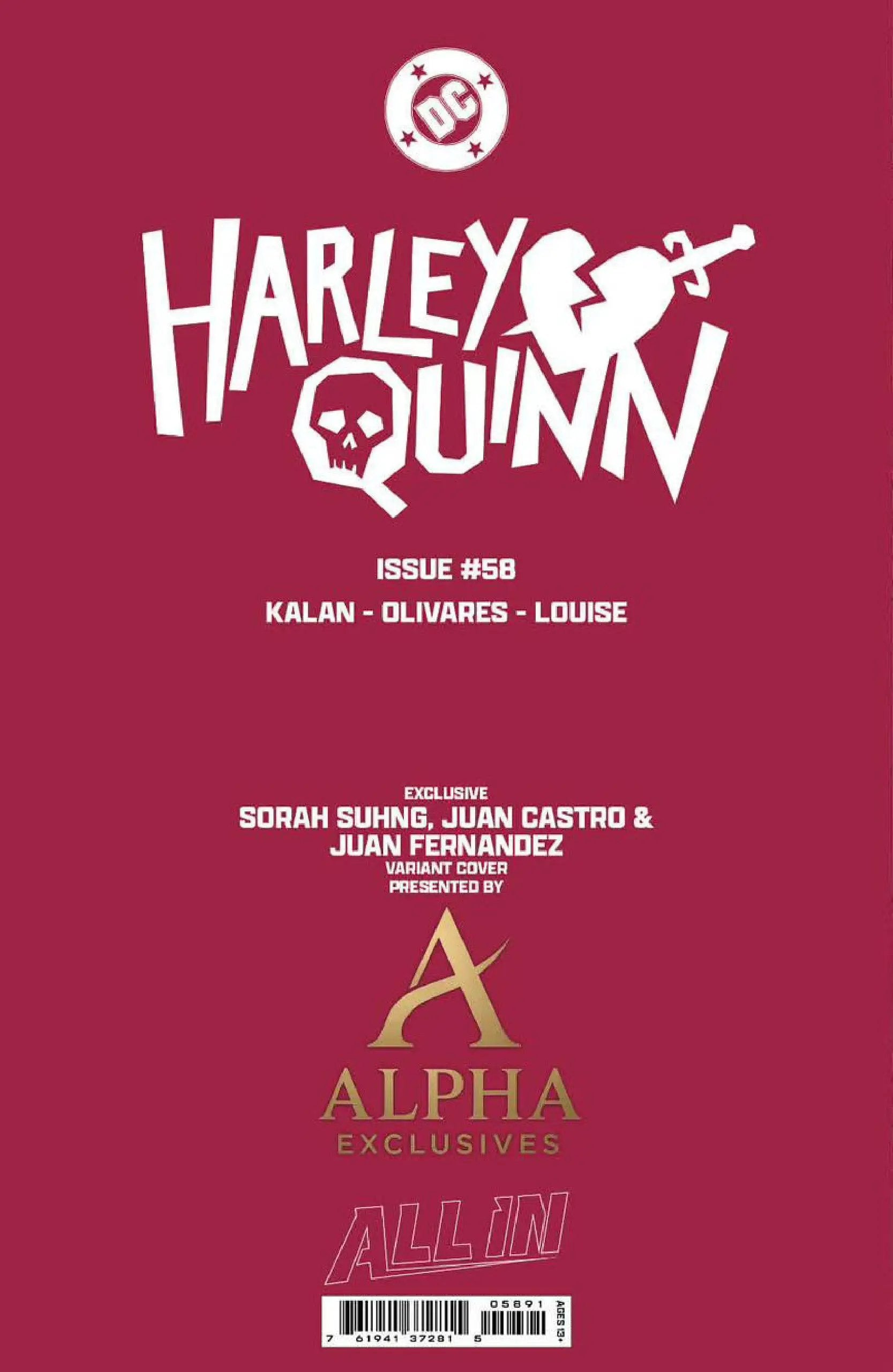 Harley Quinn #58 Sorah Suhng Exclusive Virgin Var (01/28/2026) by Unknown Comic Books
