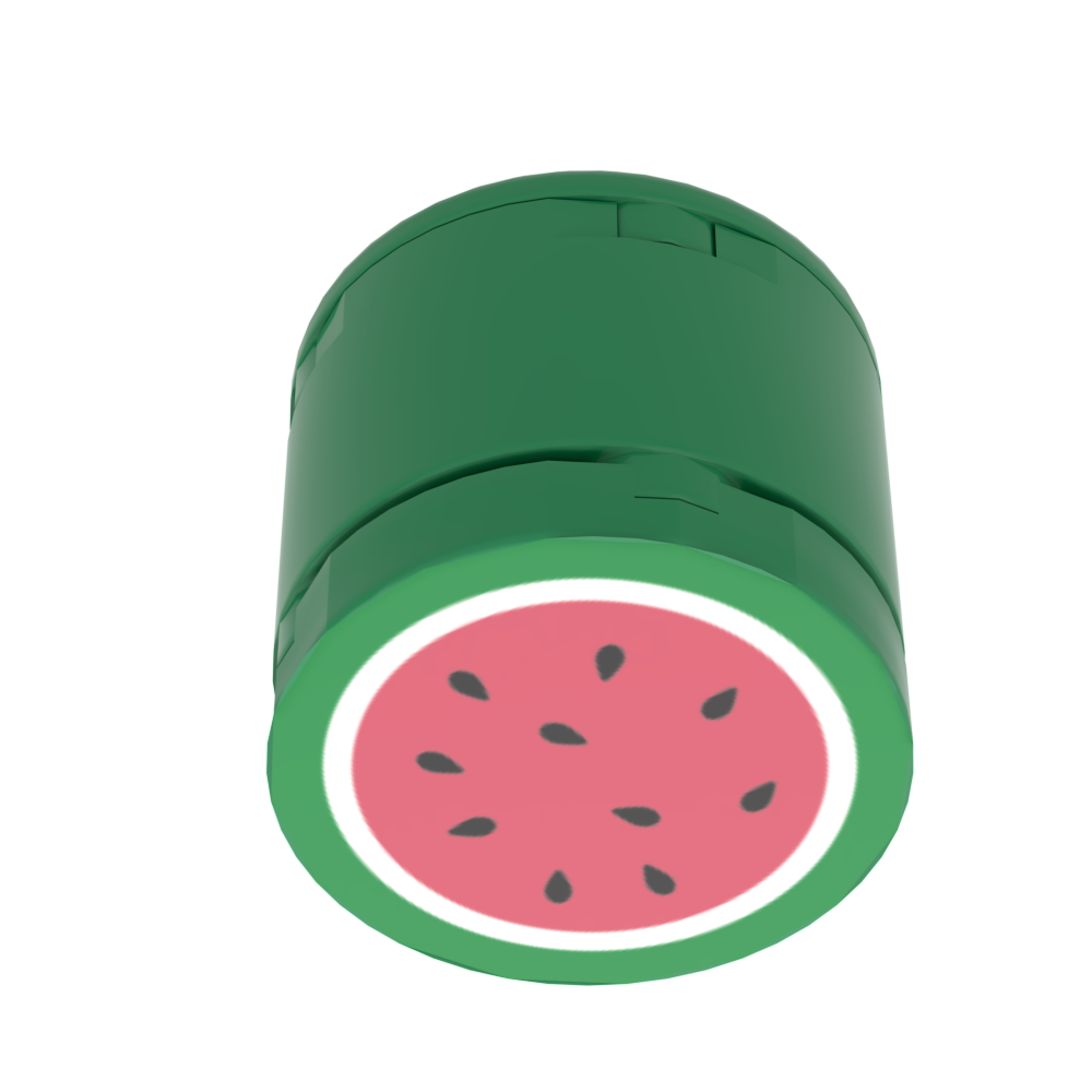 B3 Customs® Watermelon with Printed Tile (2x2 Round Tile) by B3 Customs