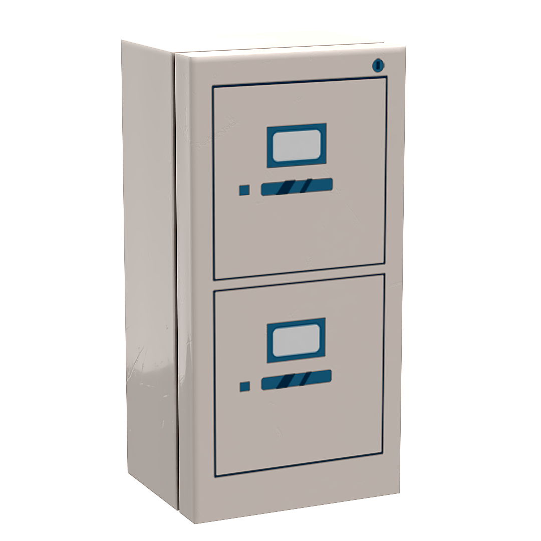 Filing Cabinet for Minifigs made using LEGO parts - B3 Customs by B3 Customs