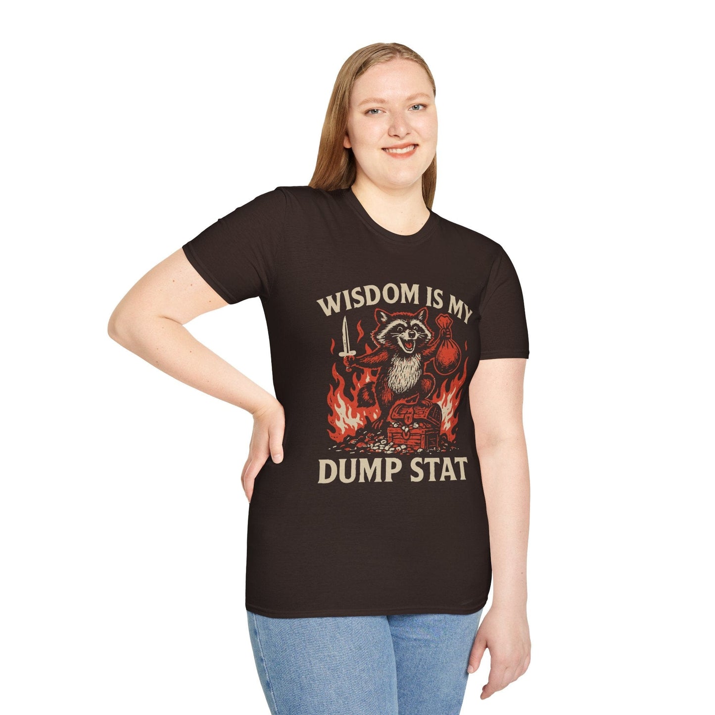 Wisdom Is My Dump Stat D&D T-Shirt
