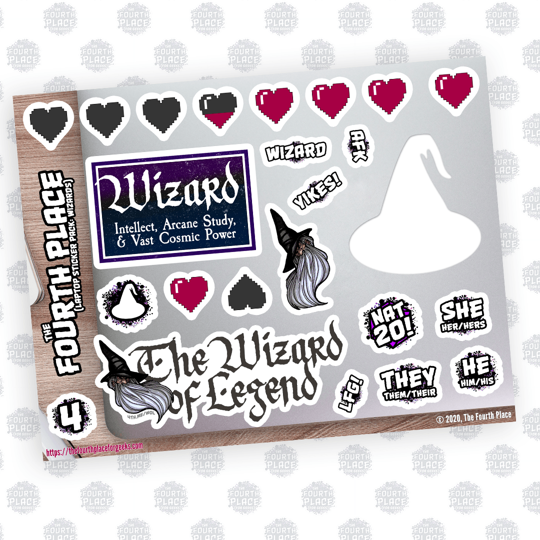 Wizard Laptop Stickers